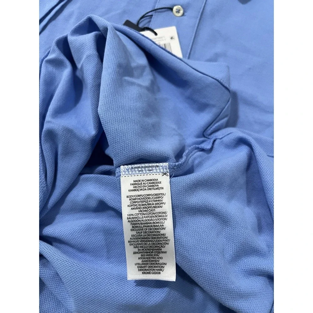 polo ralph lauren men 3XLT Cotton Mesh Polo In Blue
